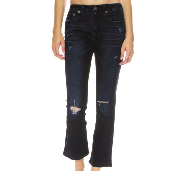 R13 Denim - R13 Velvet Kick Fit High Rise Jeans